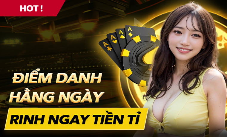 Chương trình khuyến mãi BongVIP mới Update 9 Điểm danh hàng ngày